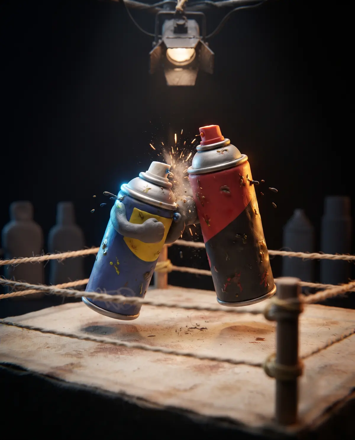 Liquid Wrench vs PB B'laster: claymation fight preview